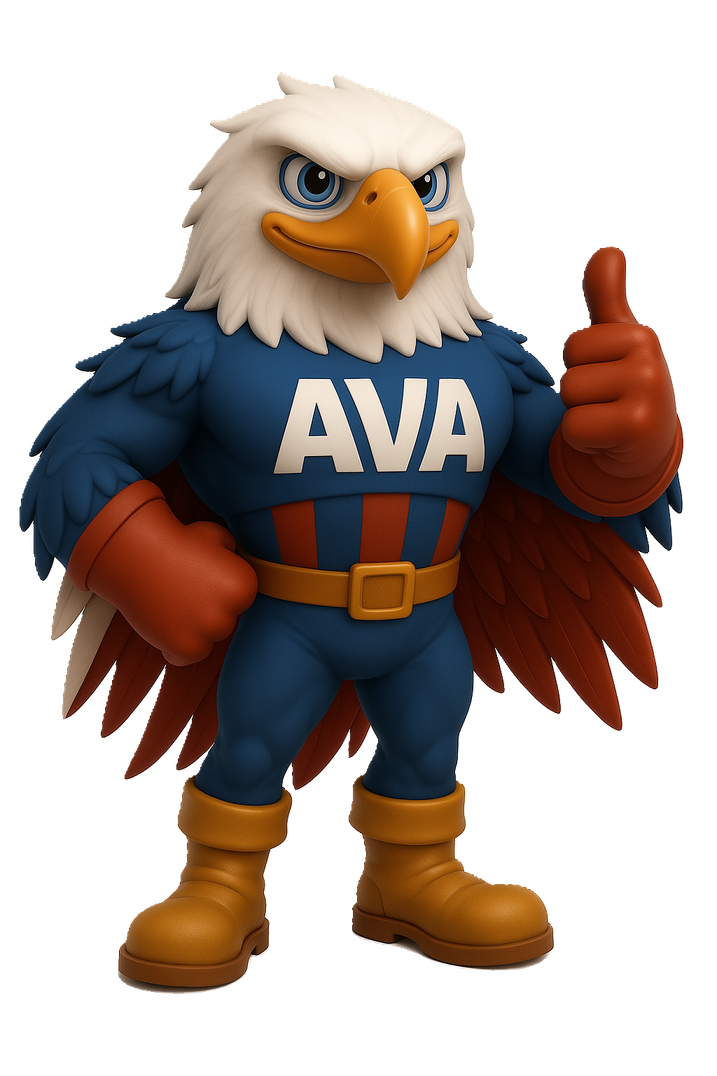 AVA eagle mascot